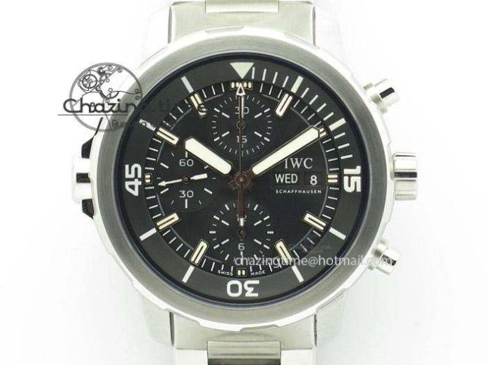 MIROTIME 0120 FastDry Portugieser Chronograph IW371615 ZF Best Edition Green Dial on SS Bracelet A7750 (Slim Movement) 7038